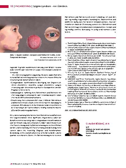 Vorschauseite 3: Sjögren-Syndrom – ein Überblick