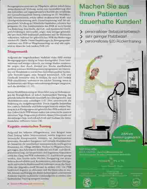 Vorschauseite 3: Bewegungsinterventionen im Pflegeheim: Aktuelle Evidenz zur Wirksamkeit auf die körperliche Funktionalität