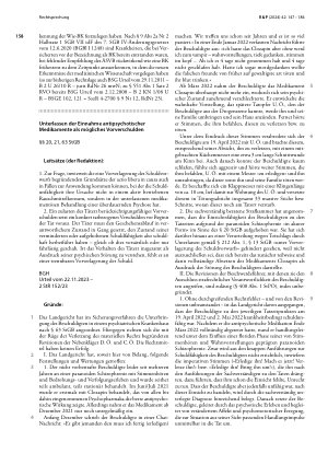 Vorschauseite 1: Unterlassen der Einnahme antipsychotischer Medikamente als mögliches Vorverschulden