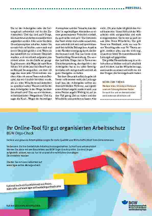 Vorschauseite 4: Es geht um feine Nuancen.