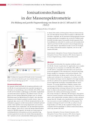 Vorschauseite 1: Ionisationstechniken in der Massenspektrometrie