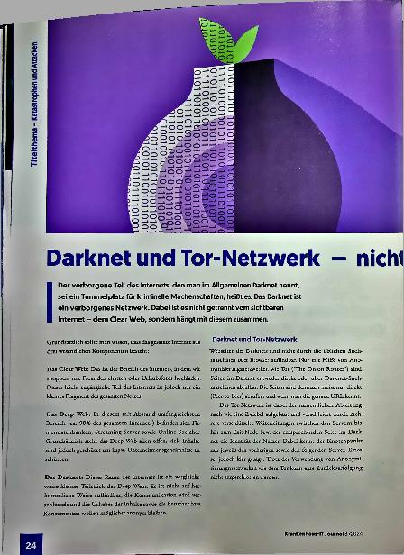 Vorschauseite 1: Darknet und Tor-Netzwerk - nicht illegal, aber ein Sicherheitsrisiko