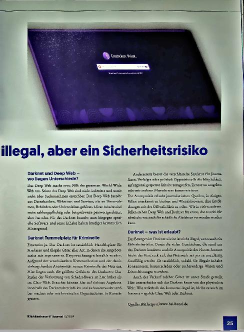 Vorschauseite 2: Darknet und Tor-Netzwerk - nicht illegal, aber ein Sicherheitsrisiko