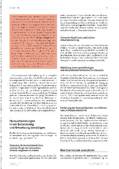 Vorschauseite 5: Schulinterne Curriculum-Entwicklung: Erste Erfahrungen mit der Umsetzung des Bremer Curriculums