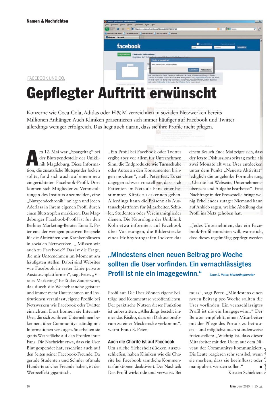 Vorschauseite 1: Gepflegter Auftritt erwünscht