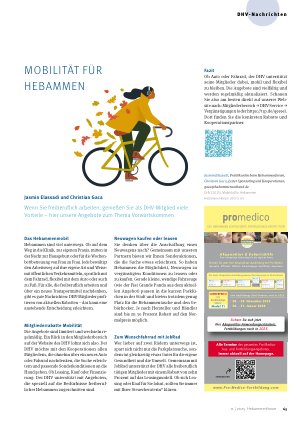 Vorschauseite 1: Mobilität für Hebammen
