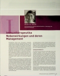Vorschauseite 1: Immuntherapeutika: Nebenwirkungen und deren Management