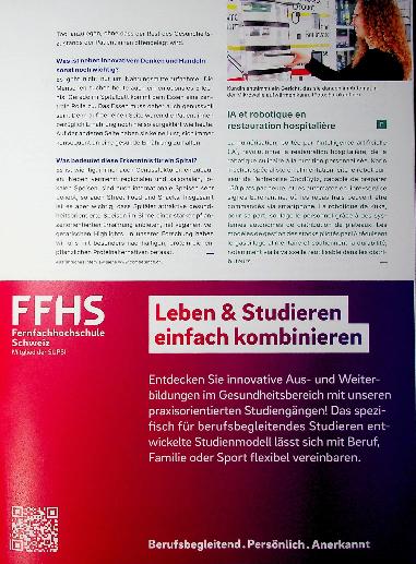 Vorschauseite 2: Kl und Robotik revolutionieren die Spitalgastronomie