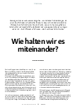 Vorschauseite 1: Wie halten wir es miteinander?
