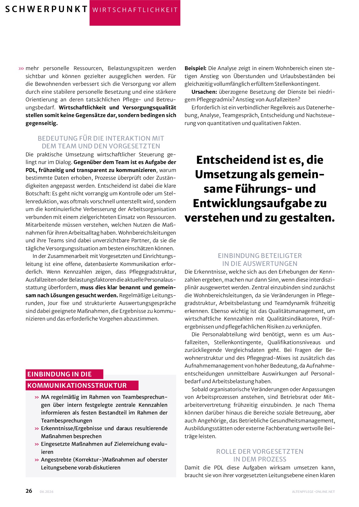 Vorschauseite 3: Mehr als Zahlen – Praxistransfer