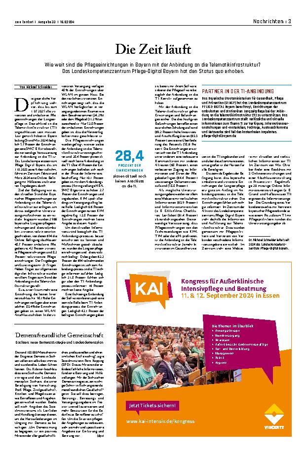 Vorschauseite 1: Die Zeit läuft.