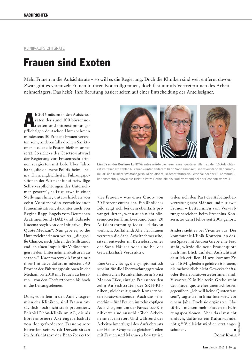 Vorschauseite 1: Frauen sind Exoten