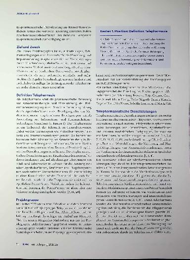 Vorschauseite 2: Telepharmazie in deutschen Krankenhausapotheken