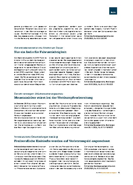 Vorschauseite 2: Versicherungsschutz im Ehrenamt Arbeitsunfall beim Pfadfinderverein