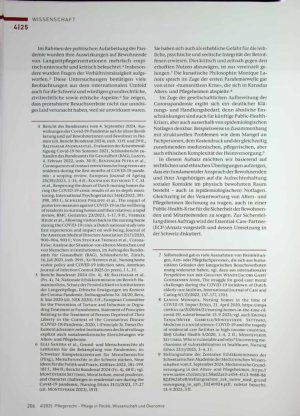 Vorschauseite 2: Pandemie und Besuchsverbote in der Langzeitpflege Rechtliche Rahmung, ethische Dimensionen und die Rolle von Essential Care Partners