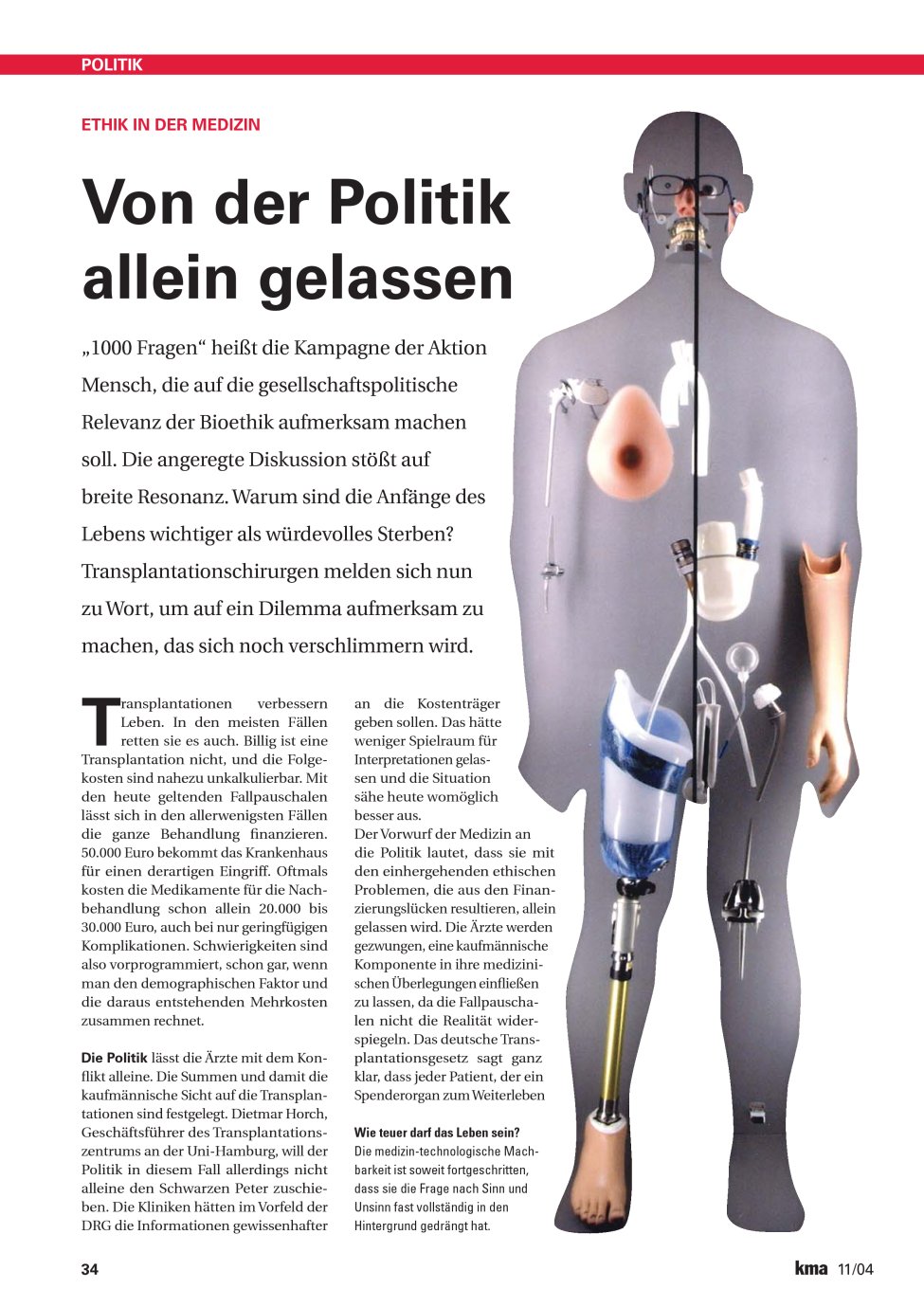 Vorschauseite 1: Von der Politik allein gelassen