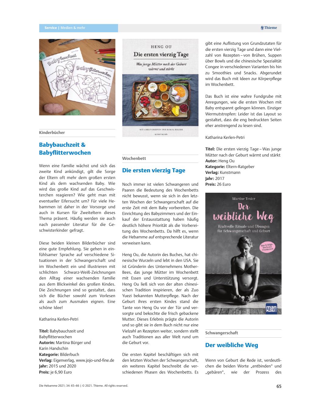 Vorschauseite 1: Babybauchzeit & Babyflitterwochen