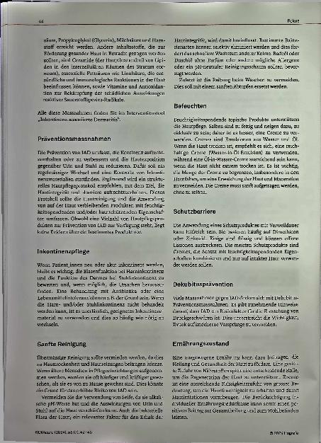 Vorschauseite 3: Inkontinenz-assoziierte Dermatitis: Wenn Flüssigkeiten nicht an den richtigen Ort fließen.