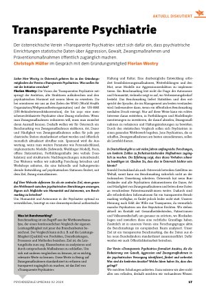 Vorschauseite 1: Transparente Psychiatrie