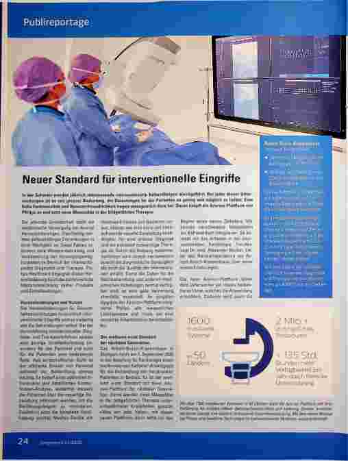 Vorschauseite 1: Corrected text: Neuer Standard für interventionelle Eingriffe