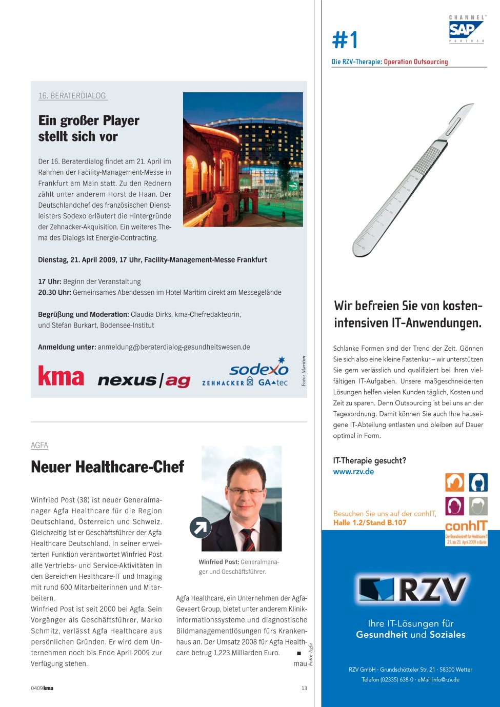 Vorschauseite 1: Neuer Healthcare-Chef