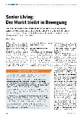 Vorschauseite 1: Senior Living: Der Markt bleibt in Bewegung