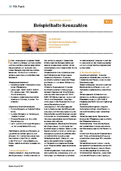 Vorschauseite 1: Beispielhafte Kennzahlen