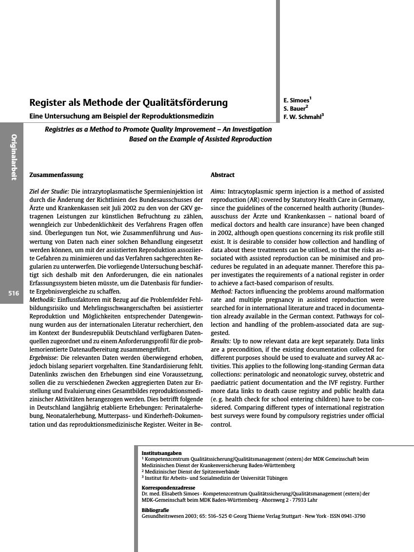 Vorschauseite 1: Register als Methode der Qualitätsförderung