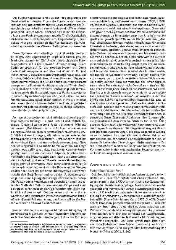 Vorschauseite 3: Didaktische Annäherungen an das Berufsfeld MFA / ZFA
