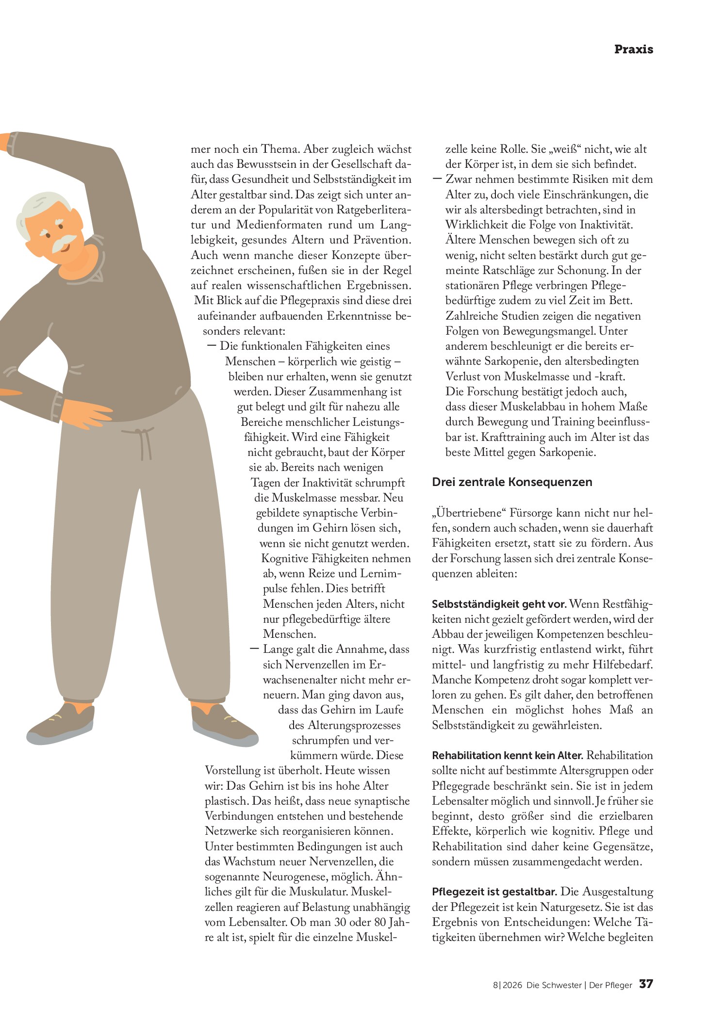 Vorschauseite 2: Von der Fürsorge zum Empowerment: Rehabilitative Langzeitpflege