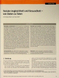 Vorschauseite 1: Soziale Ungleichheit und Gesundheit: von Daten zu Taten