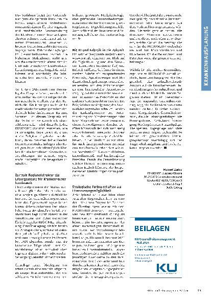 Vorschauseite 2: Eine Idee mit Modellcharakter. Welche Chancen aus dem Eigenverwaltungsverfahren für REGIOMED erwachsen?