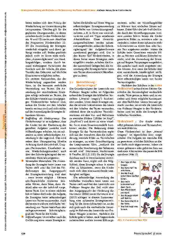 Vorschauseite 3: Strategievermittlung als Methode zur Verbesserung des Textverständnisses bei Kindern mit sonderpädagogischem Förderbedarf