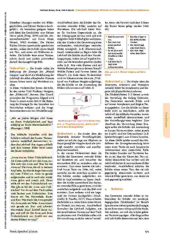 Vorschauseite 4: Strategievermittlung als Methode zur Verbesserung des Textverständnisses bei Kindern mit sonderpädagogischem Förderbedarf