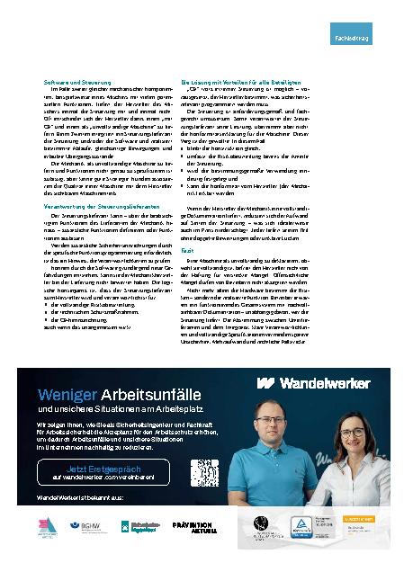 Vorschauseite 3: Unvollständige Maschinen Missverständnis mit weitreichenden Folgen