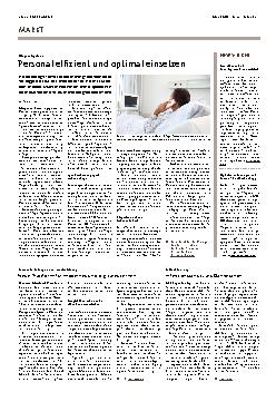 Vorschauseite 1: Personal effizient und optimal einsetzen