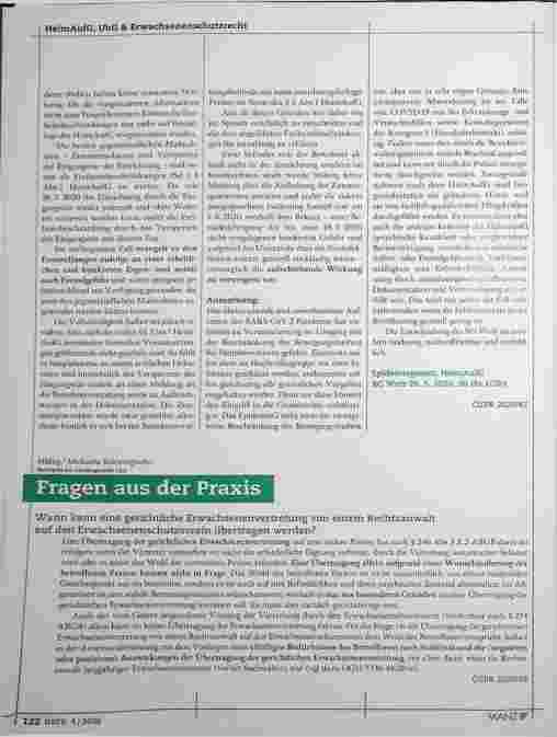 Vorschauseite 4: Einstweilige Erwachsenenvertretung