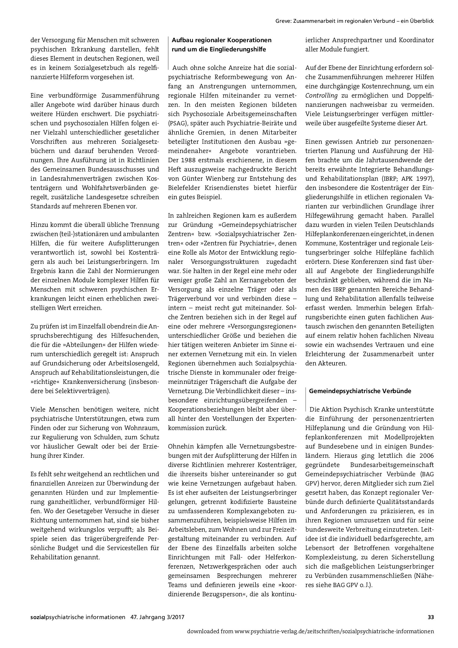 Vorschauseite 2: Zusammenarbeit im regionalen Verbund – ein Überblick