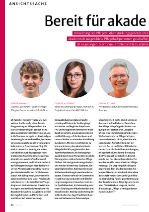 Vorschauseite 1: Bereit für akademisierte Pflege?