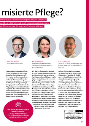 Vorschauseite 2: Bereit für akademisierte Pflege?