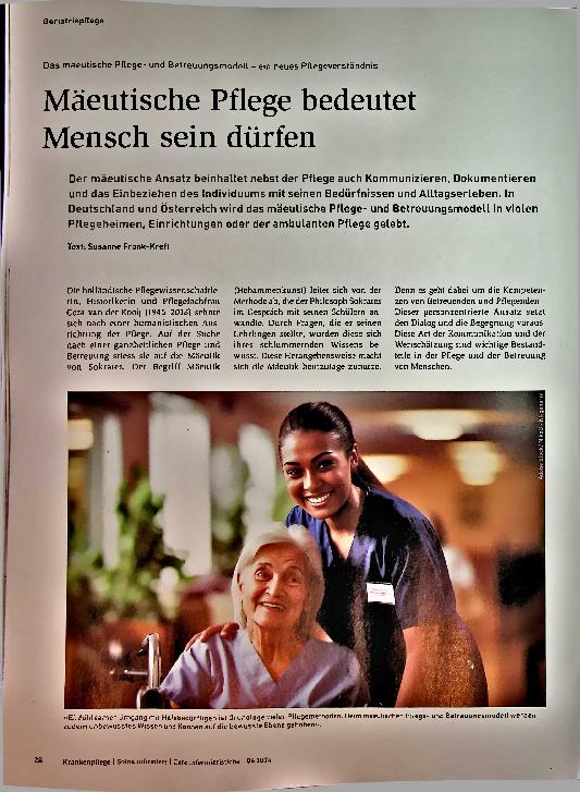 Vorschauseite 1: Mäeutische Pflege bedeutet Mensch sein dürfen.