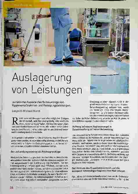Vorschauseite 1: Auslagerung von Leistungen