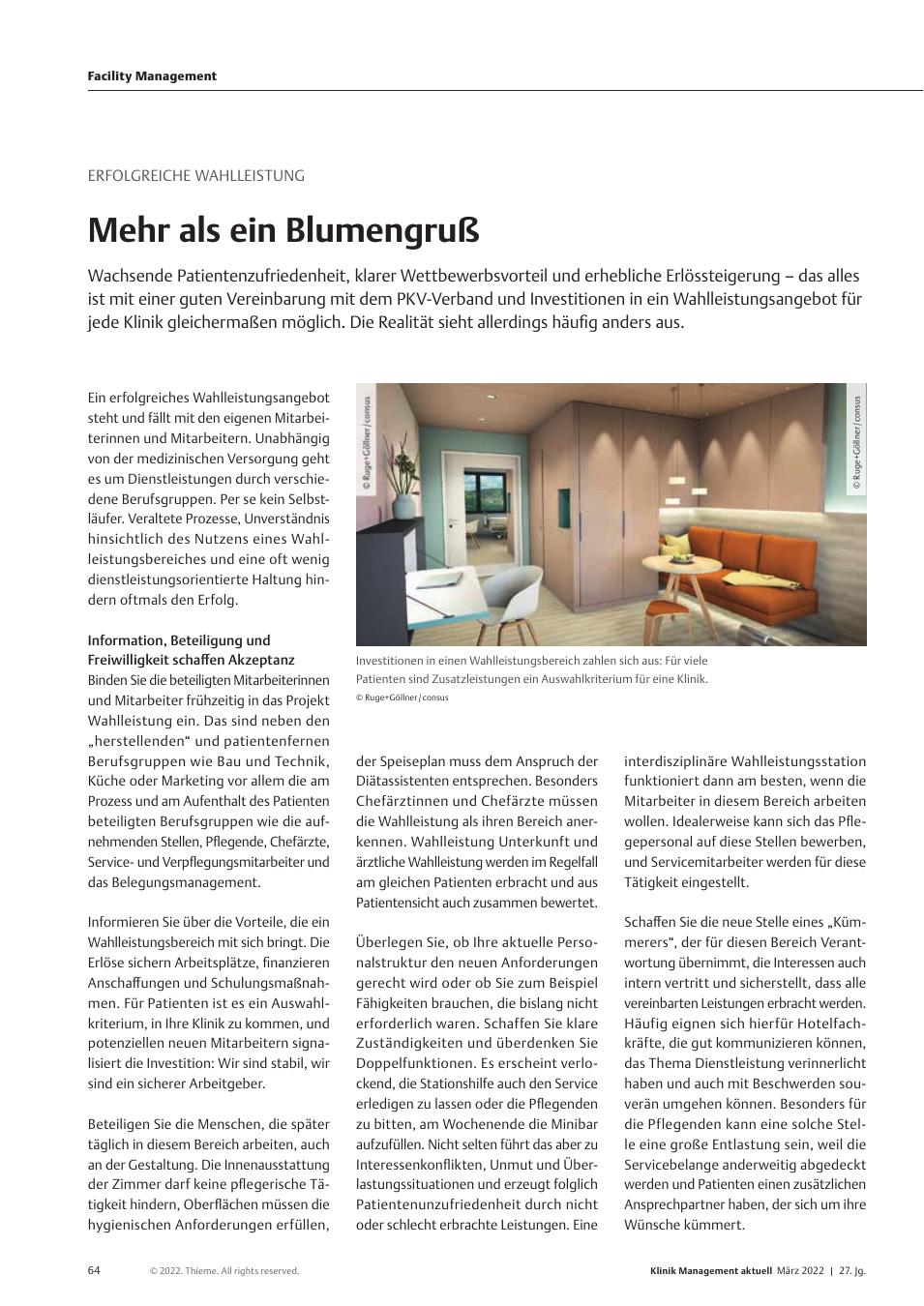 Vorschauseite 1: Erfolgreiche Wahlleistung: Mehr als ein Blumengruß