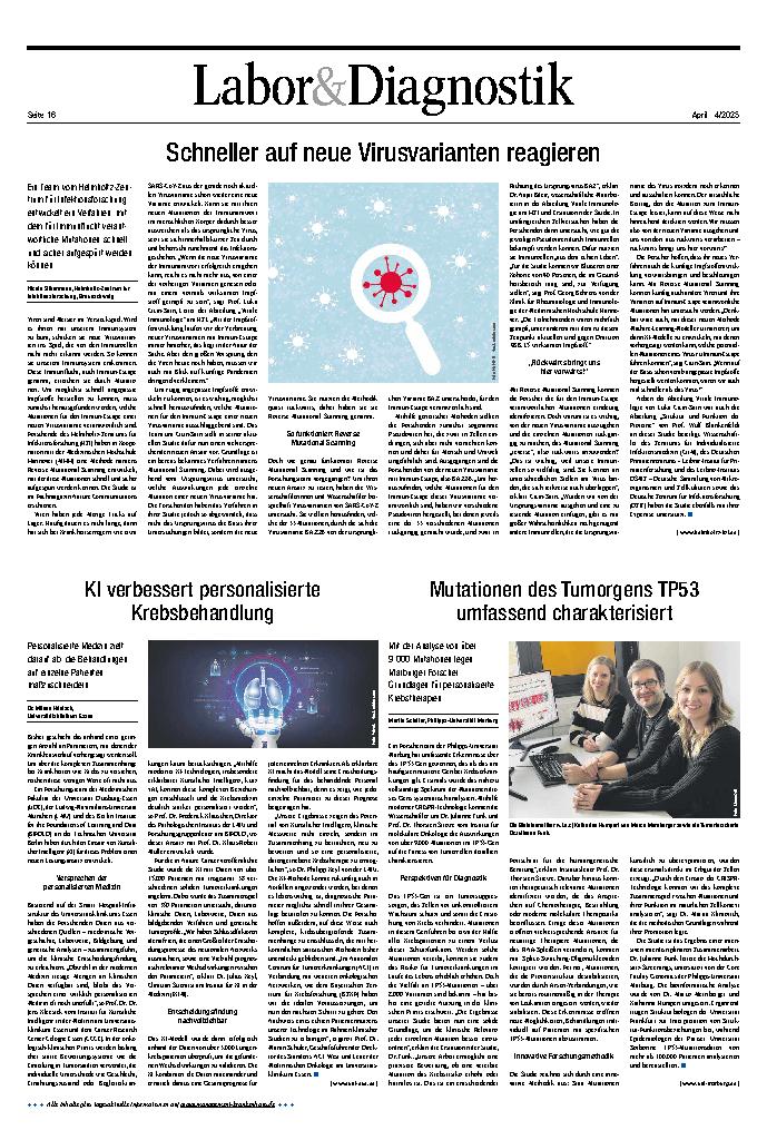 Vorschauseite 1: Labor&Diagnostik