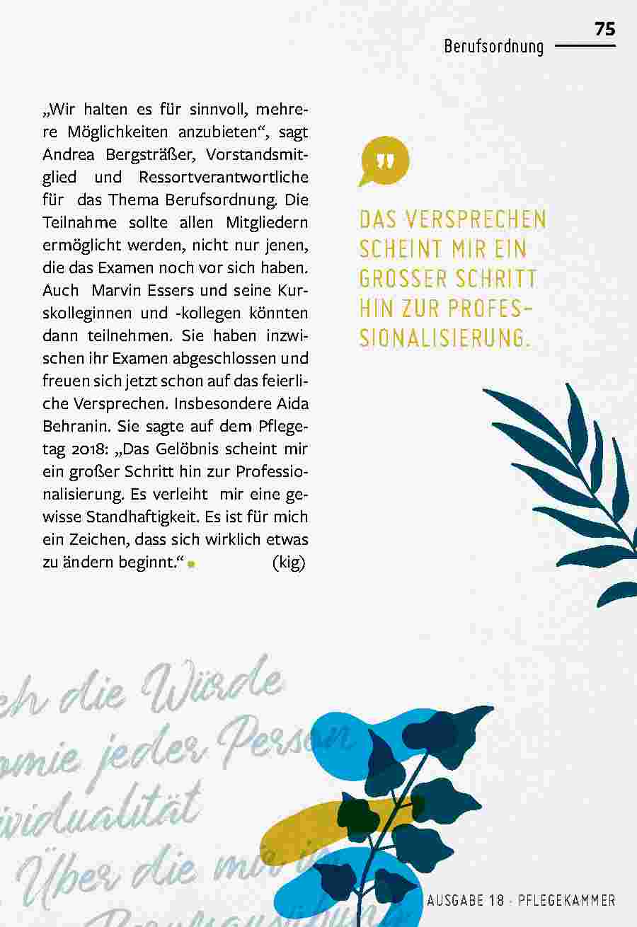 Vorschauseite 4: „Ein Zeichen, dass sich wirklich etwas zu ändern beginnt“