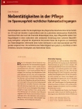 Vorschauseite 1: Nebentätigkeiten in der Pflege im Spannungsfeld rechtlicher Rahmenbedingungen