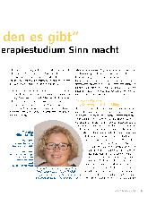 Vorschauseite 2: "Der beste Beruf, den es gibt" Warum ein Physiotherapiestudium Sinn macht