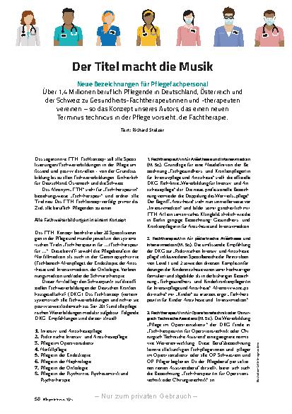 Vorschauseite 1: Der Titel macht die Musik