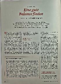 Vorschauseite 1: Eine gute Balance finden zwischen Energiemangel und Energiemanagement.