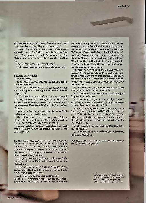 Vorschauseite 3: Das Seelsorgetagebuch sagt Adieu, also Tschüss. Das letzte Seelsorgetagebuch aus den Pfeifferschen Stiftungen.